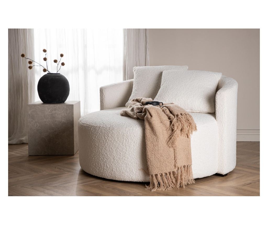 Fotelja Kelso Bež & Crna 110 cm - 4