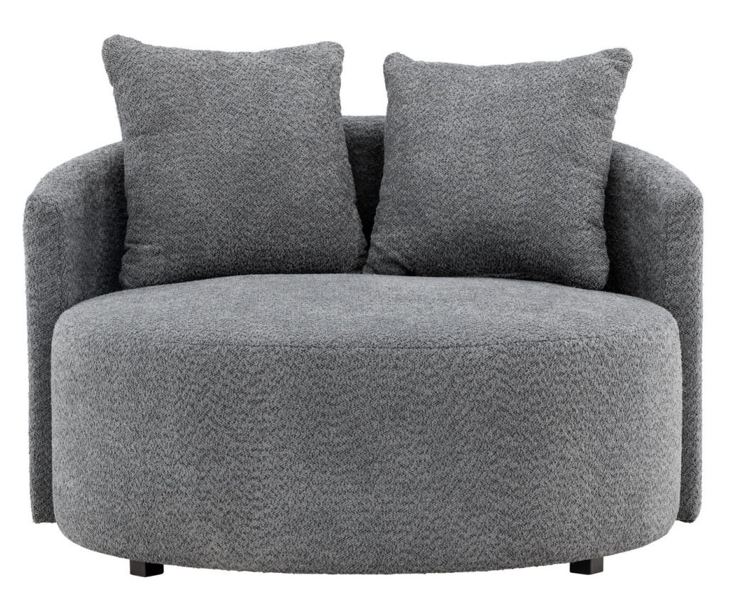 Fotelja Kelso Siva i Crna 110 cm - 2