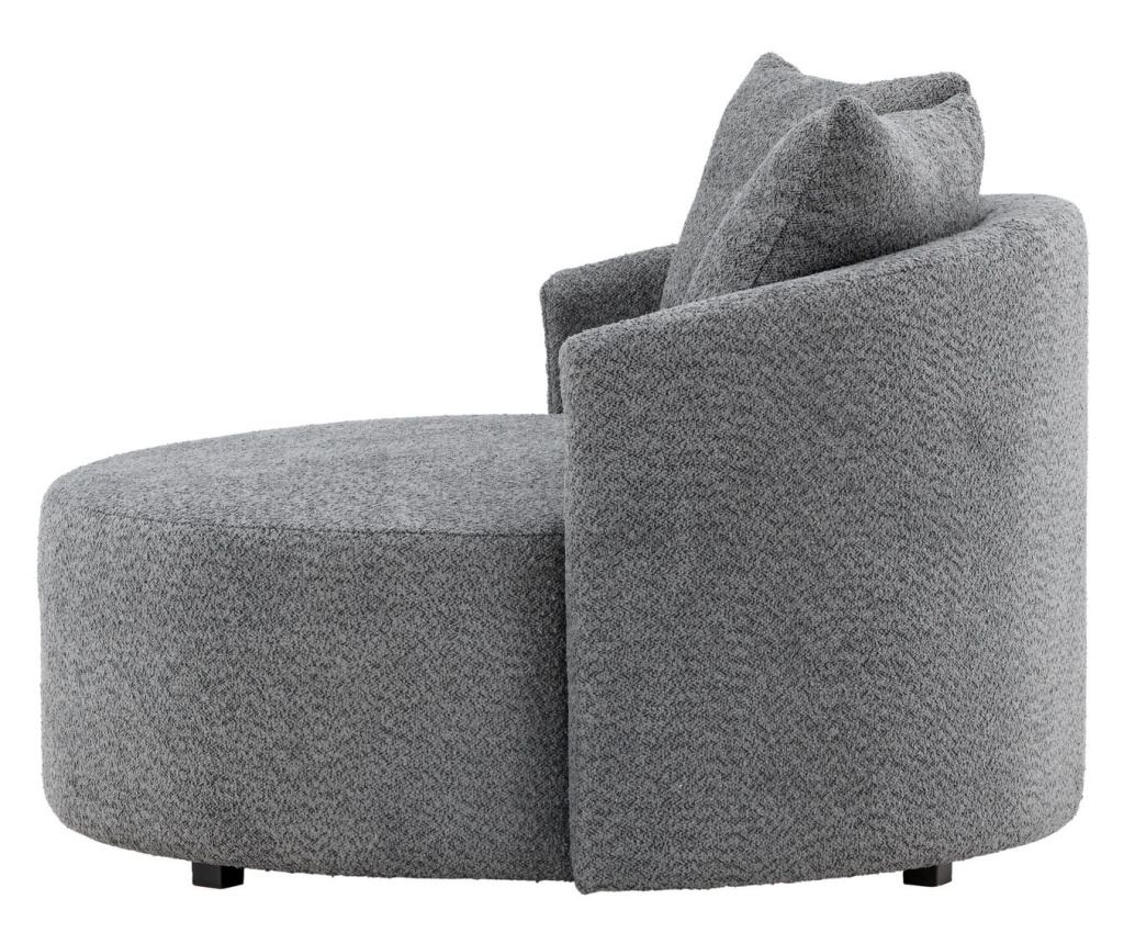 Fotelja Kelso Siva i Crna 110 cm - 3