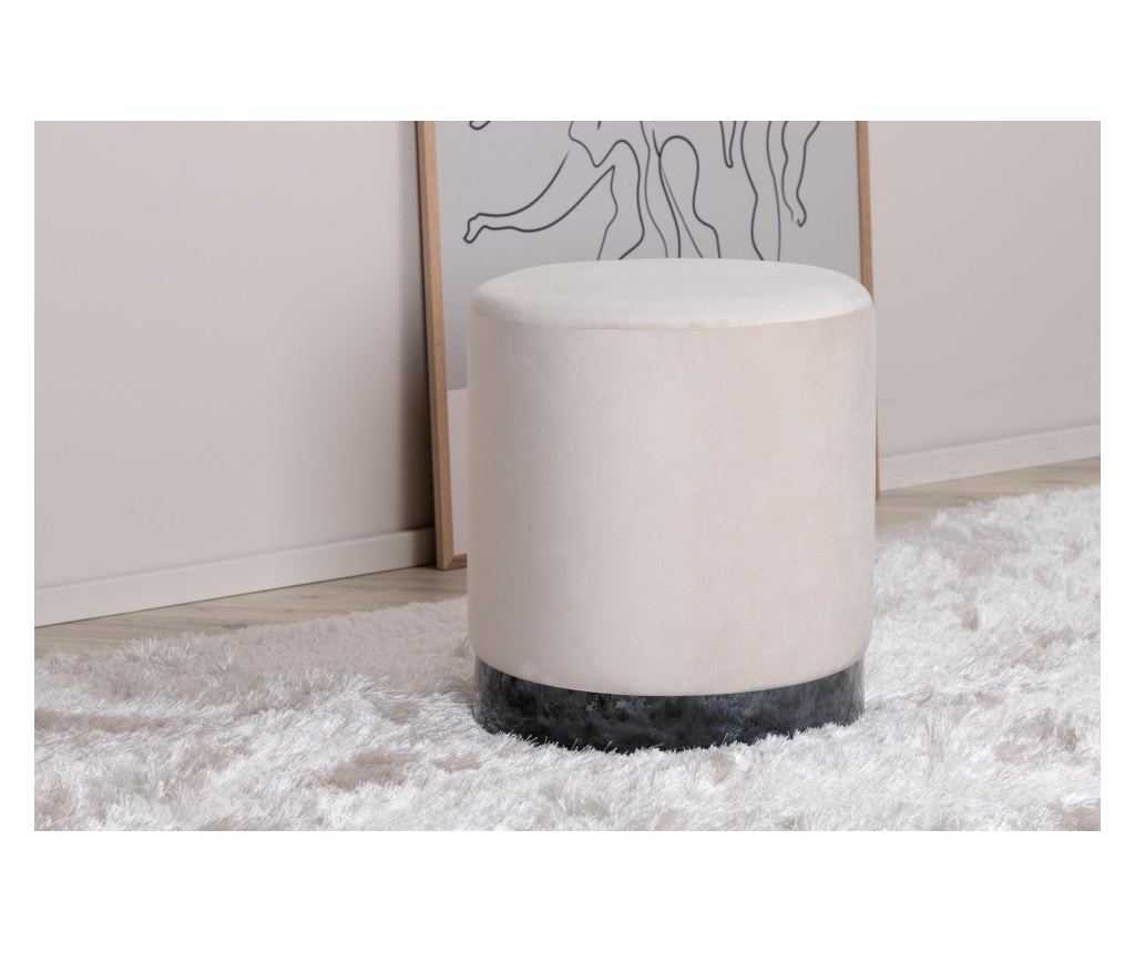 Puf Benji Krem i Crni 35 cm - 3