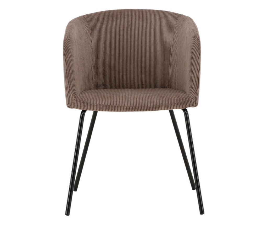 Blagovaonska stolica Berit smeđa i crna 55 cm - 2