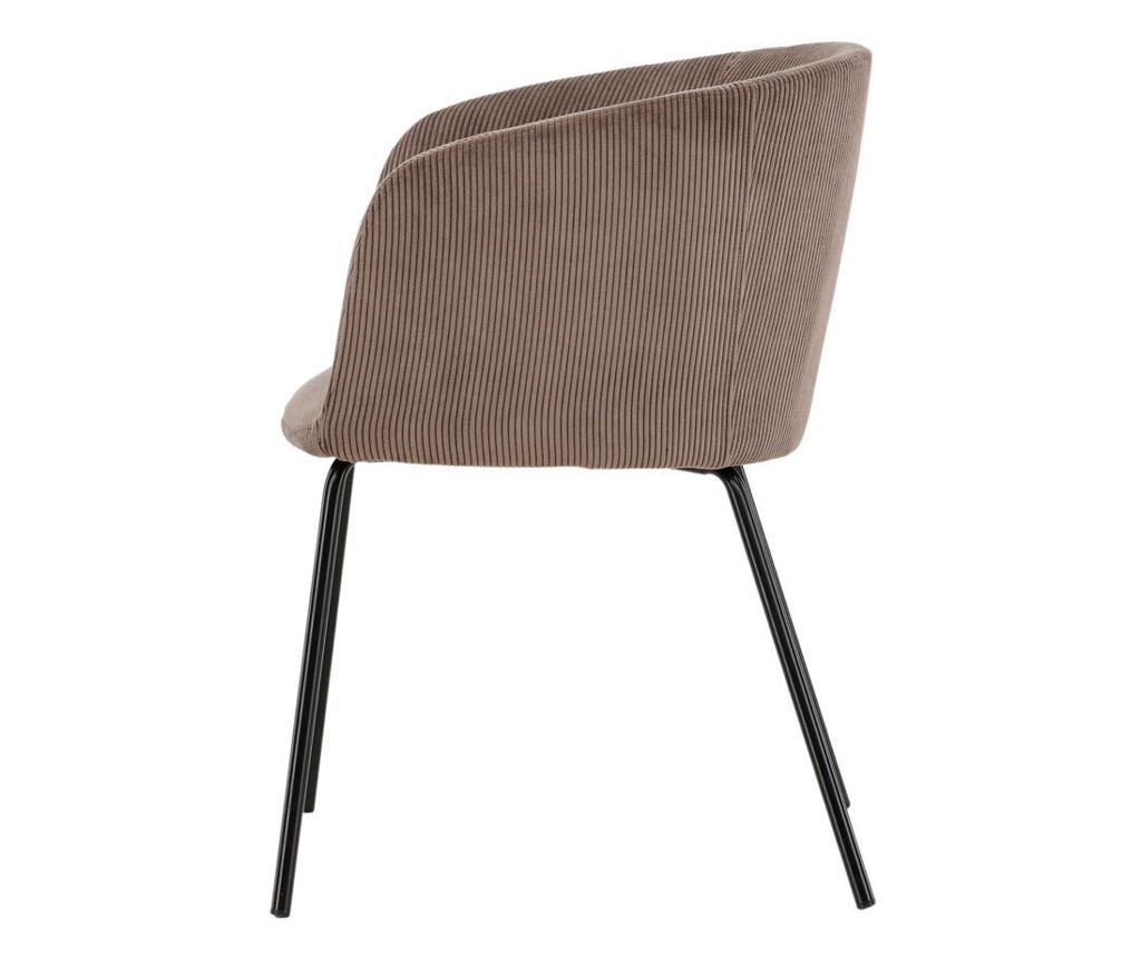 Blagovaonska stolica Berit smeđa i crna 55 cm - 3