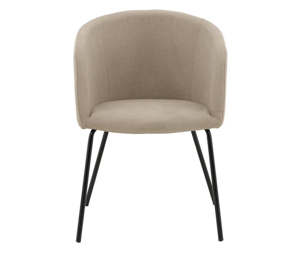 Blagovaonska stolica Berit bež & crna 55 cm - 2