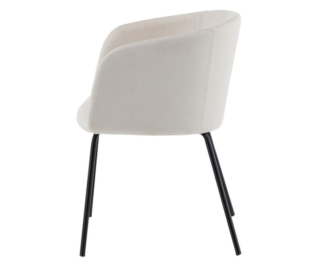 Blagovaonska stolica Berit krem i crna 55 cm - 3