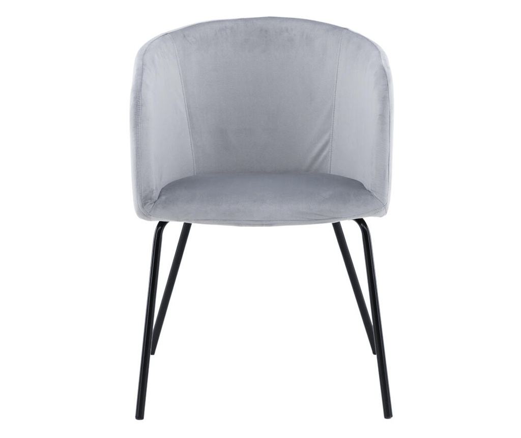 Blagovaonska stolica Berit siva i crna 55 cm - 2
