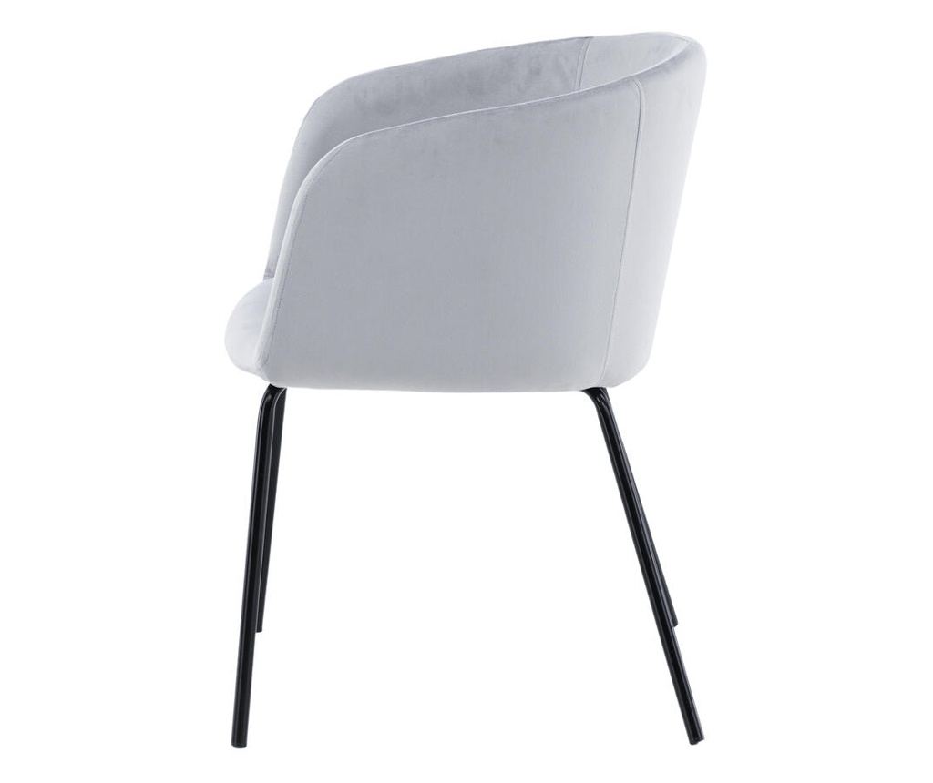 Blagovaonska stolica Berit siva i crna 55 cm - 3