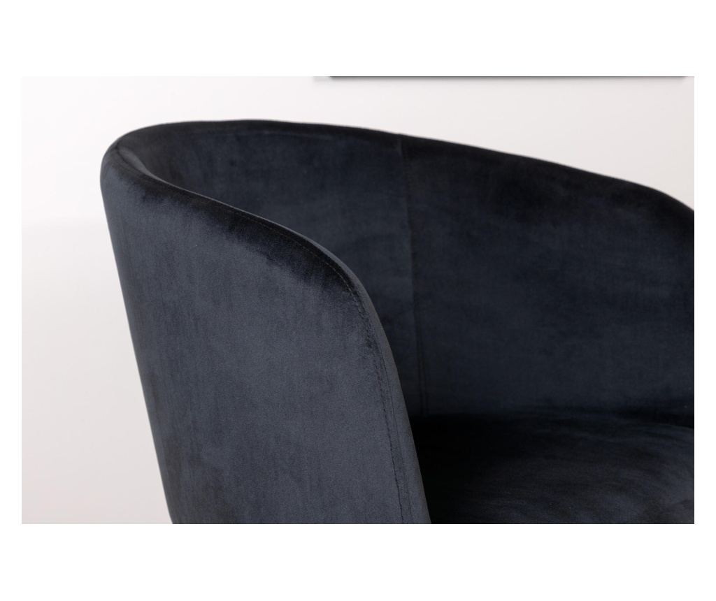 Blagovaonska stolica Berit crna 55 cm - 7