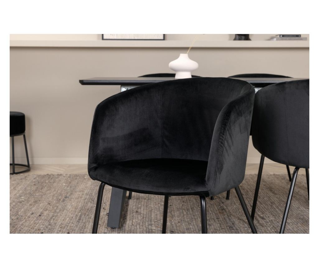 Blagovaonska stolica Berit crna 55 cm - 10
