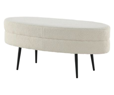 Taburet Otto krémová a černá 100 cm