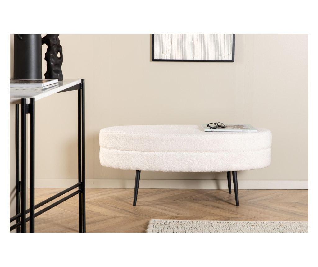 Tabure Otto Creme & Black 100 cm - 5