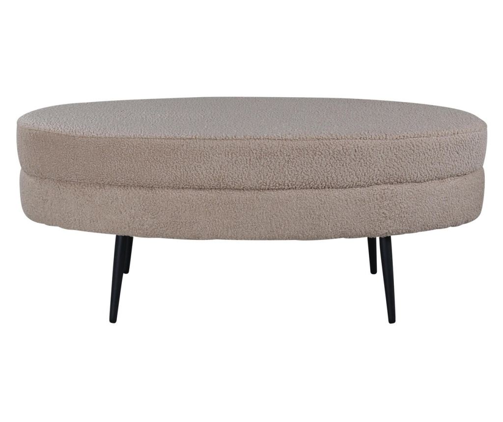 Otoman Otto bež i crni 100 cm - 2