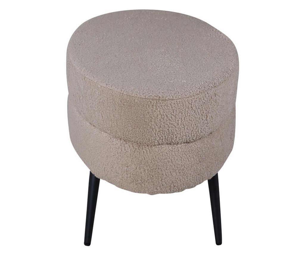Otoman Otto bež i crni 100 cm - 3