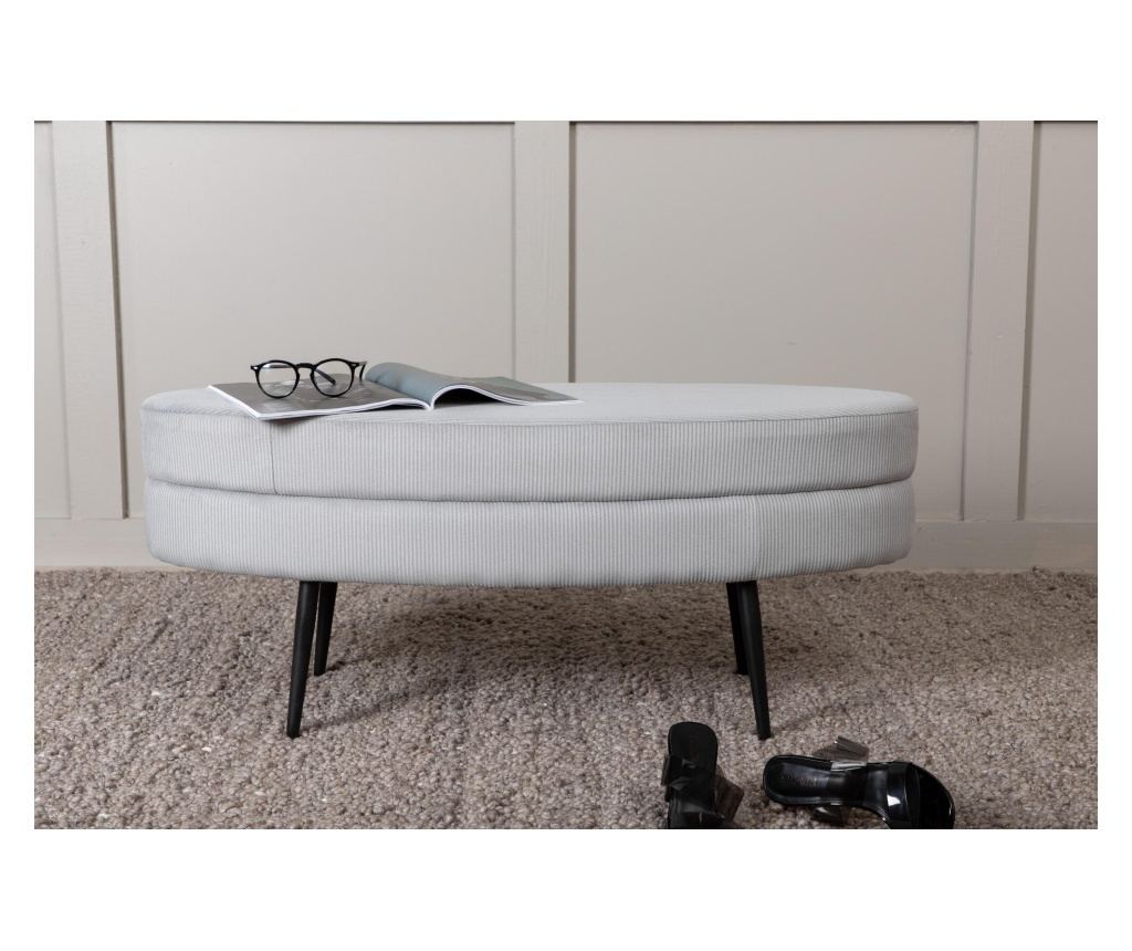 Tabure Otto svijetlo sivi i crni 100 cm - 4