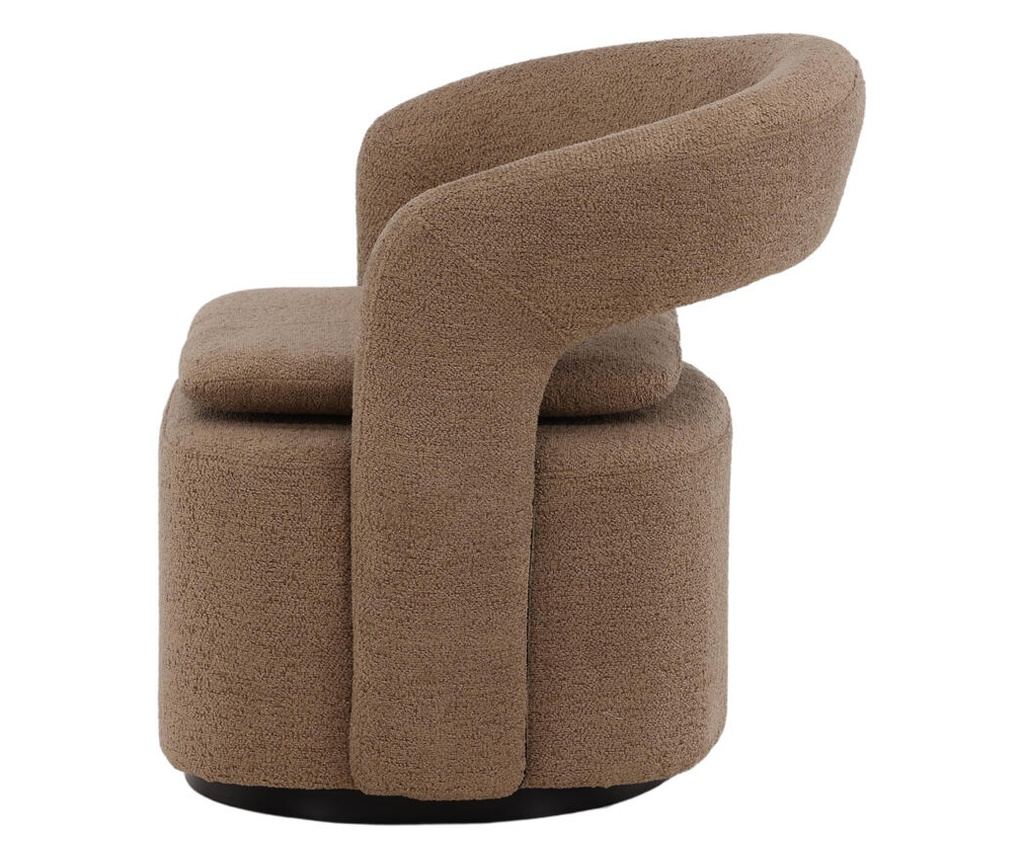 Fotel Laurel barna és fekete 69 cm - 3
