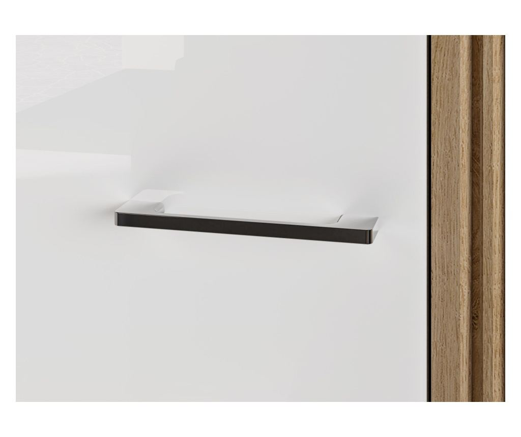 Adagio gardrób, tölgy és fényes fehér, 92 cm - 6