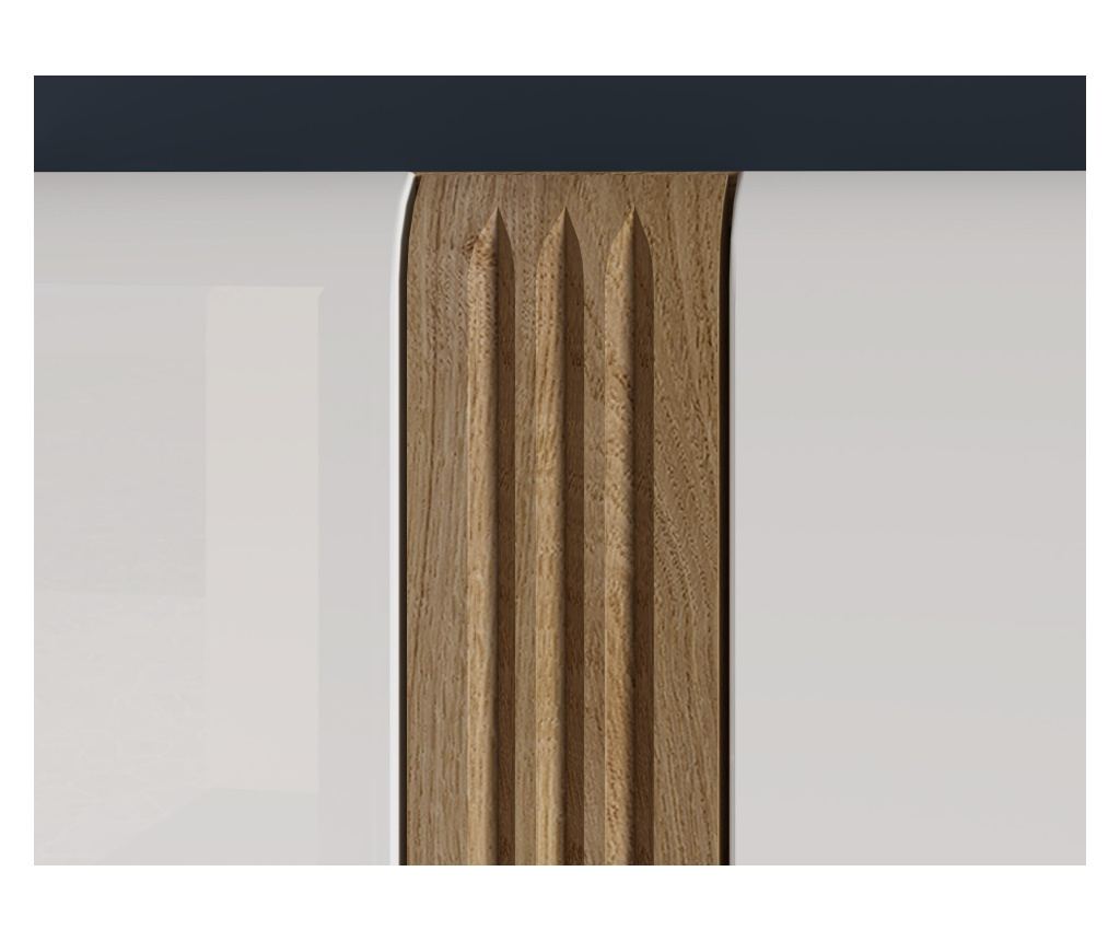 Adagio gardrób, tölgy és fényes fehér, 92 cm - 7