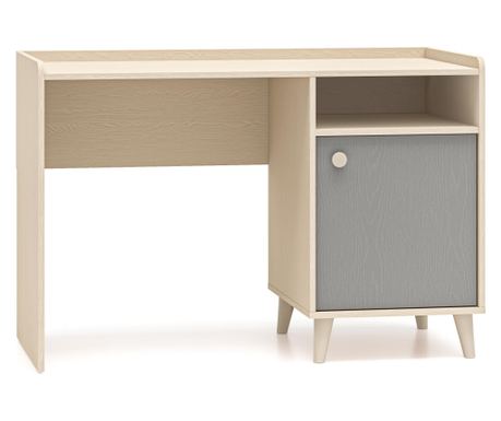 Radni stol Mevel sivi i bež 120 cm