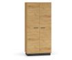 Modesto tölgy és fekete ruhásszekrény, 92 cm thumbnail 1