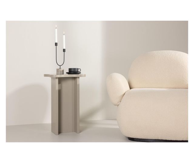 Помощна масичка Molde бежова 30 см