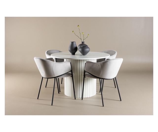 Blagovaonski stol Haron bijeli 110 cm