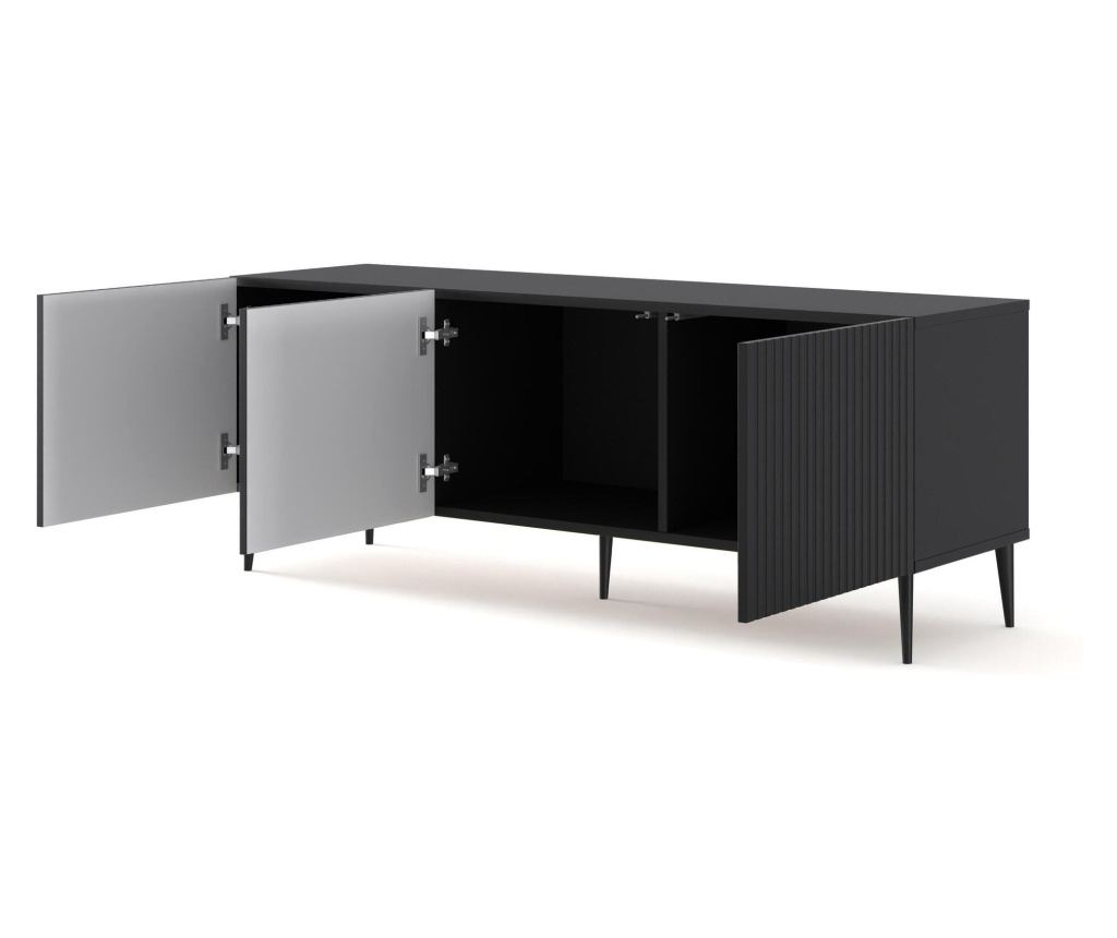 Tv állvány Ravenna B fekete 150 cm - 2