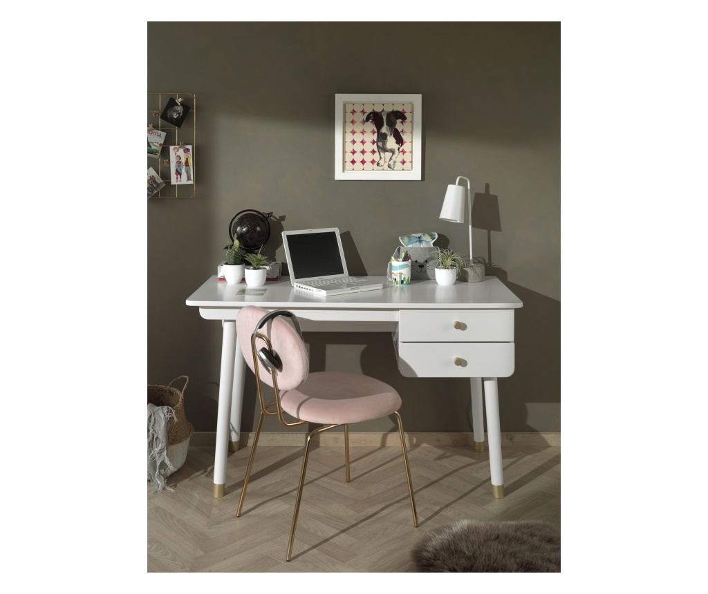 Desk Billy Fehér 125 cm - 2