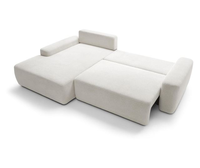 Ъглов диван Bouli Creme & Black 264 см