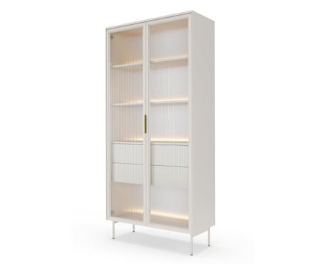 Showcase Lumi bézs és arany 92 cm