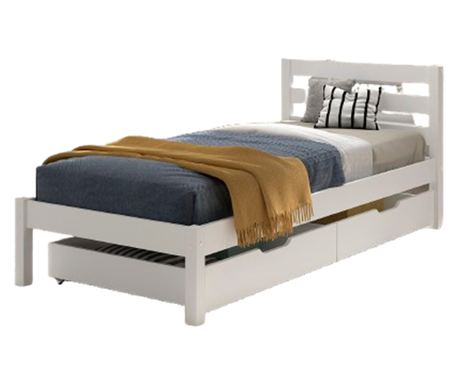 Otroška postelja Pino bela 90X200 cm