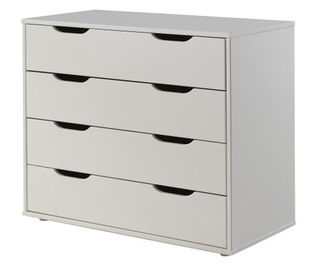 Comodă cu sertare Pino Alb 86 cm