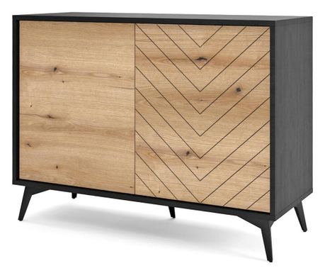 Bufet Diamond Bej & Negru 104 cm