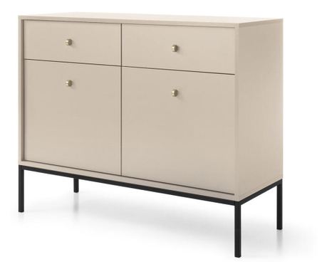 Bufet Mono Bej & Negru 104 cm