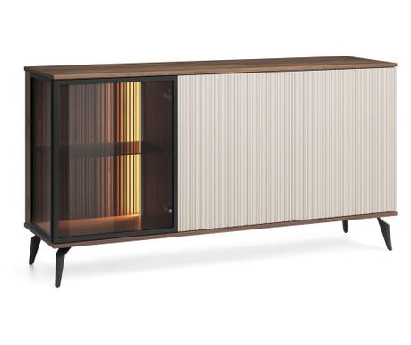 Komoda Vici Bež & Crna 154 cm