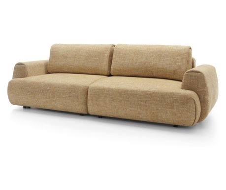 Žepna sedežna garnitura rumeno-črna 260 cm