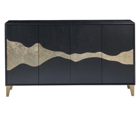 Omajnica Stilig Črna & Zlata 150 cm