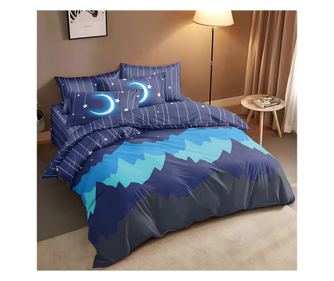 Двулицево спално бельо с два горни плика EmonaMall, 7 части - Код S18459