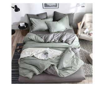 Двулицево спално бельо с два горни плика EmonaMall, 7 части - Код S18454