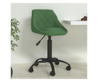 Kuhinjski stol, temno zelen, žamet