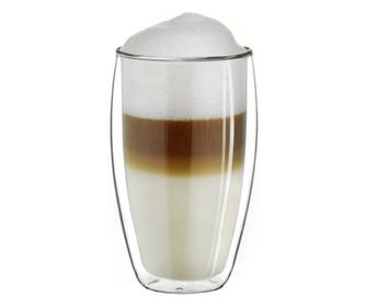 Комплект от 6 чаши Boral, боросиликатно стъкло, с двойни стени, 350 ml