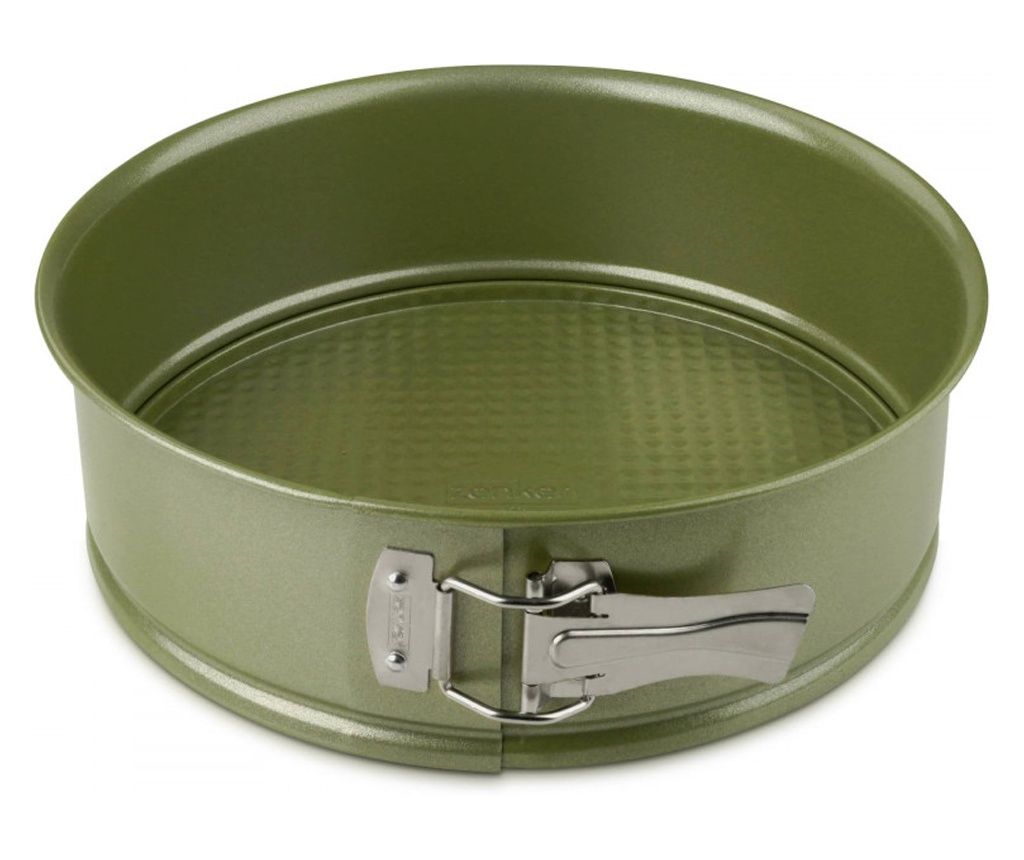 Zenker 7451 Vas de copt cu fund rabatabil, Rotund, 24x7,5 cm, Înveliș ILAG Maximizing Green, Până la 180°C, Verde
