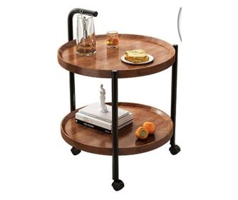 Klubska mizica, na kolesih, z dvema nivojema, eCarla, 50×50×64 cm, STL22