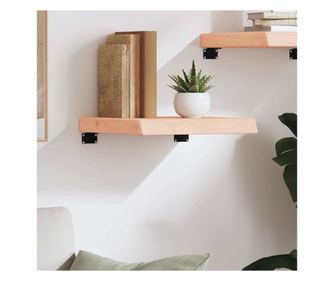 Falra szerelhet polc, 40x40x6 cm, kezeletlen tmr tlgyfa