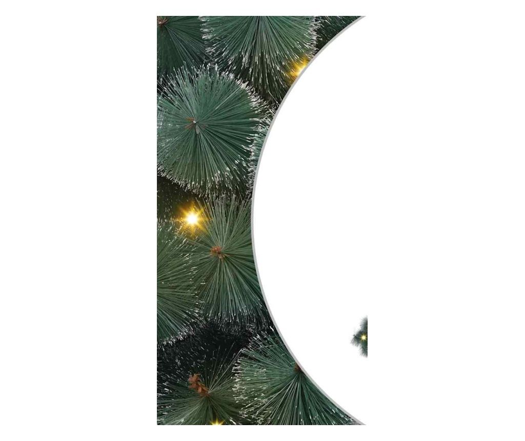 vidaXL Pre-lit Artificial Christmas Tree with Green Bauble Set 150 cm PET