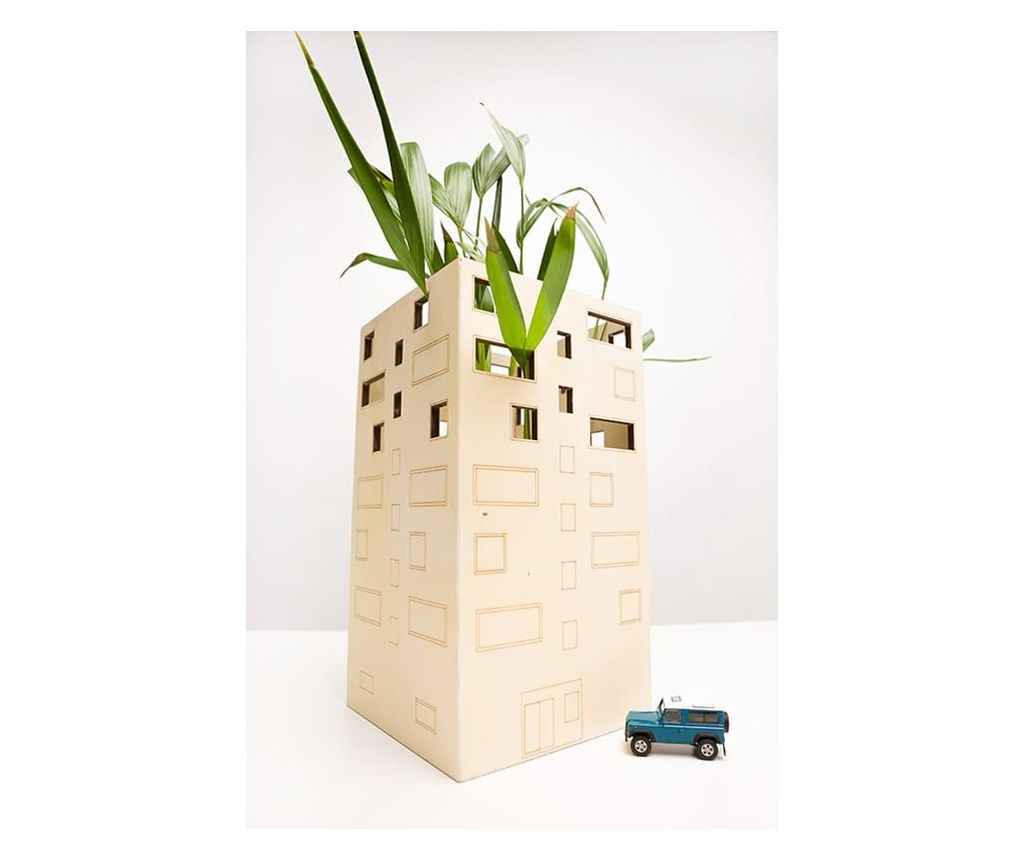 Large Block Flower Pot Holder - Cachepot