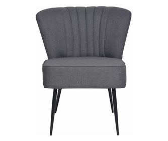 Koktel stolica, tamno siva, tekstilni materijal