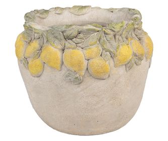 Višebojna keramička tegla za cvijeće Limun Ø 22x19 cm