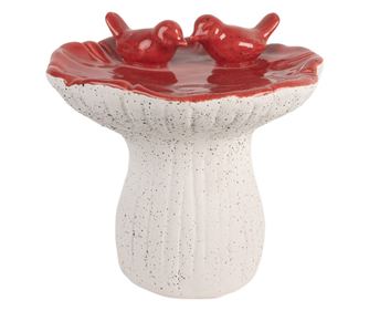 Vícebarevná terakotová dekorativní houba Ø 19x18 cm