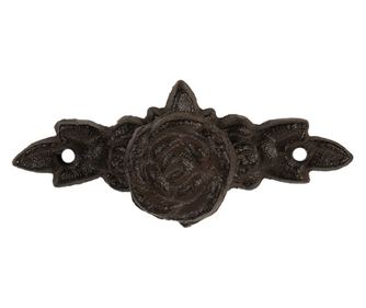 Smeđa željezna ručka za namještaj 10x4x3 cm