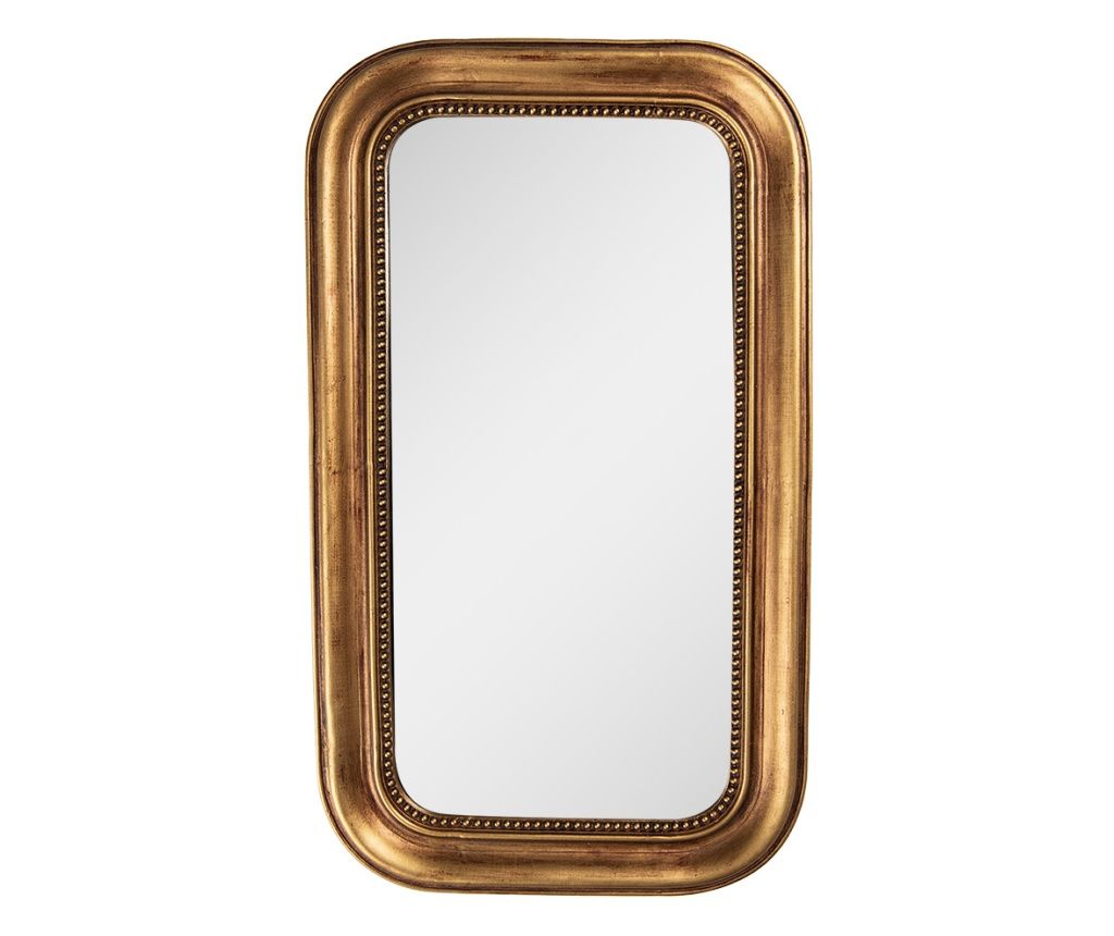 Arany polirezin fali tükör 21x2x36 cm