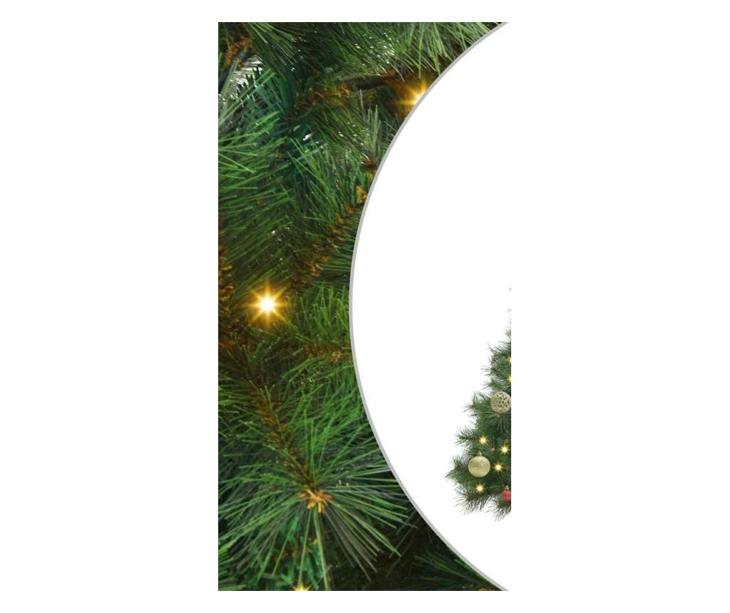 vidaXL Artificial Christmas Tree with 150 LED Green 150 cm PE and PVC